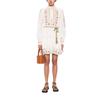 Autumn European and American Popular New Casual Round Neck Lace-up Printed Dress Women