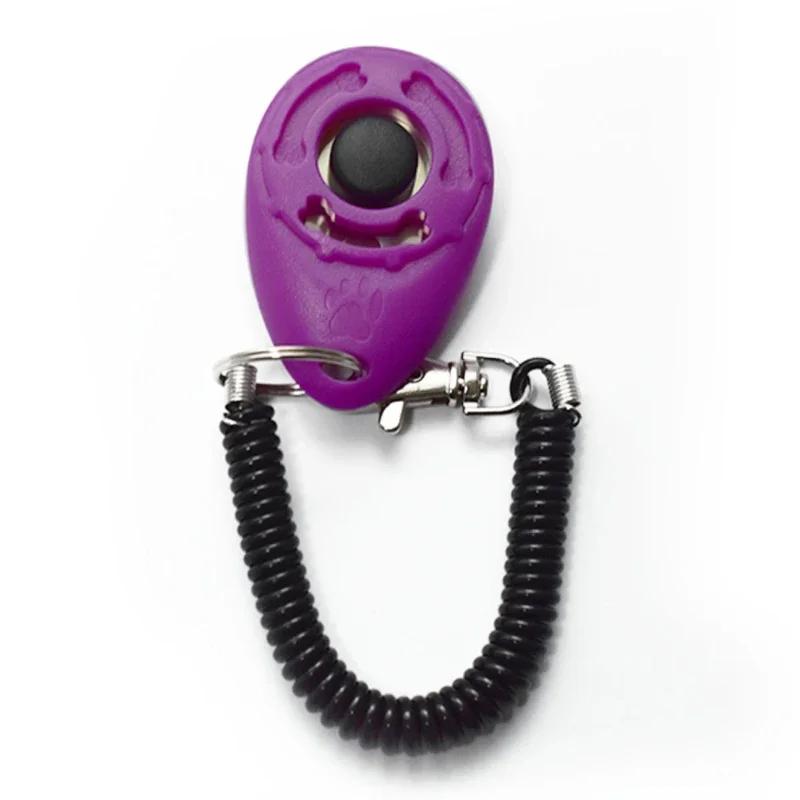 Popular New Multifunctional Pet Training Clickers Spring Keychains and Dog Training Supplies