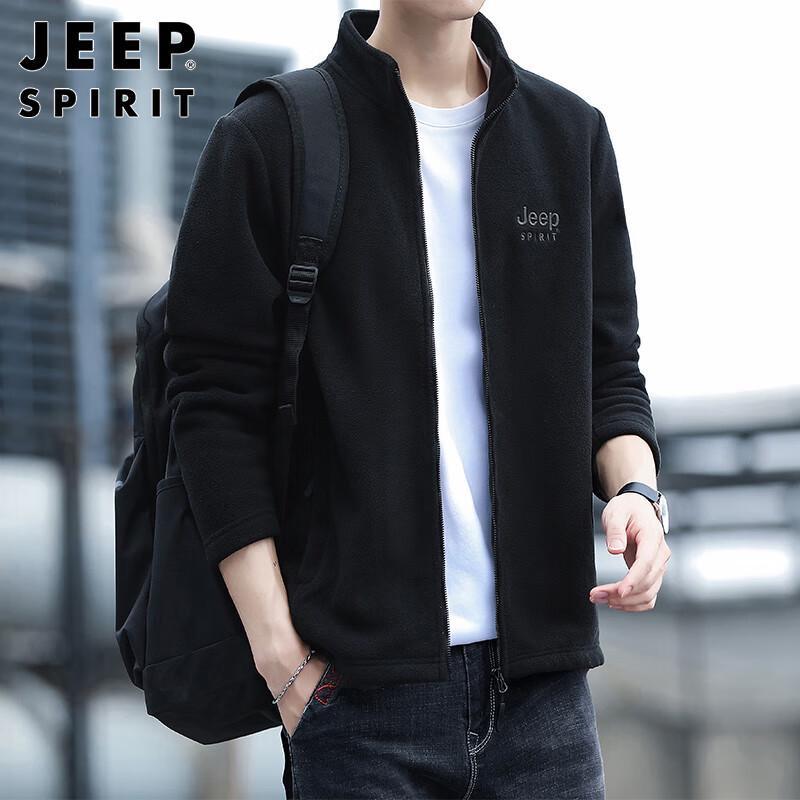 JEEP SPIRIT Men's Fleece Cardigan Jacket