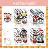 Unique Cartoon Style Halloween Pumpkin Diy Stickers For Fun Crafts And Decor