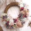 Christmas Artificial Vine Ring Wreath Rattan Wicker DIY Garland Xmas Party Decor Rattan Ring DIY Garland