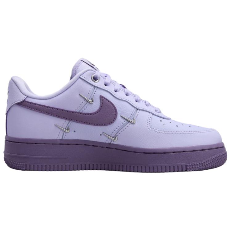 Nike Air Force 1 Leicht und Atmungsaktiv Niedriger Schaft Skateboard-Schuhe Damen Lila IX5253-555