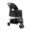 Pet Stroller Foldable 3 Wheels Travel Dog Stroller with Brake Up To 35lbs