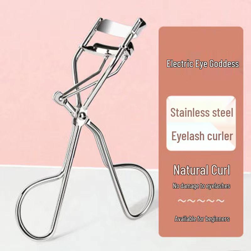 Eyelash Curler: Natural, Long-Lasting Curl; Compact, Beginner-Friendly, Portable Design Black - Single