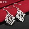 925 Sterling Silver Charm Pattern Pendant Earrings Fashion Gift Jewelry