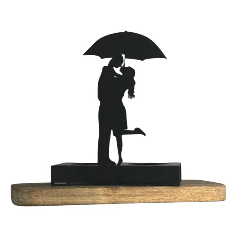 

Black Holder Iron Stand for Wedding Confession Scene Decoration Candlestick