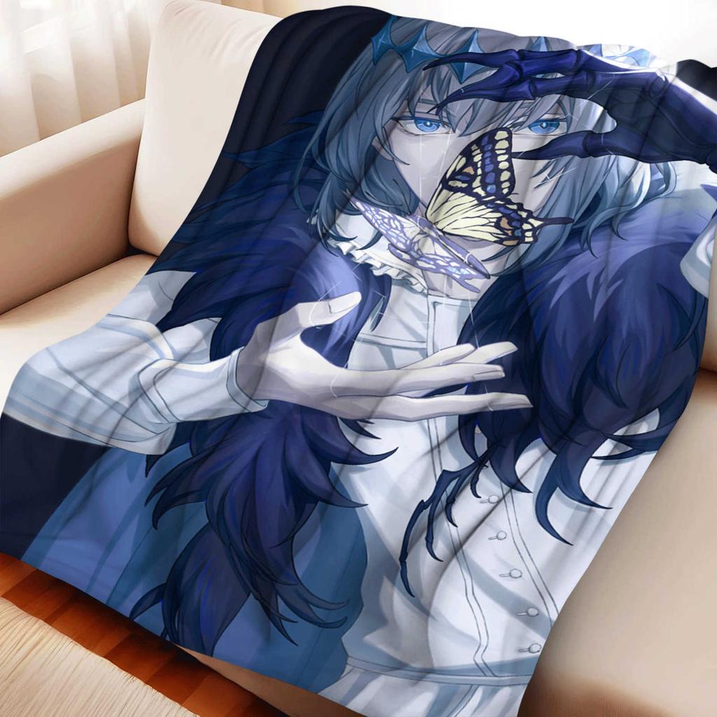 Cartoon Fate/Grand Order Oberon Flannel Blanket Cover Warm Soft Anime Blanket Multifunctional Decor Home Universal Blankets