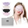 CROUVM Silk Eye Natural Silk Eye Mask for Better Sleep Improved Silk Eye No 19 Perfect for Business All Single Baby Pink Cloud-Shaped Mask,