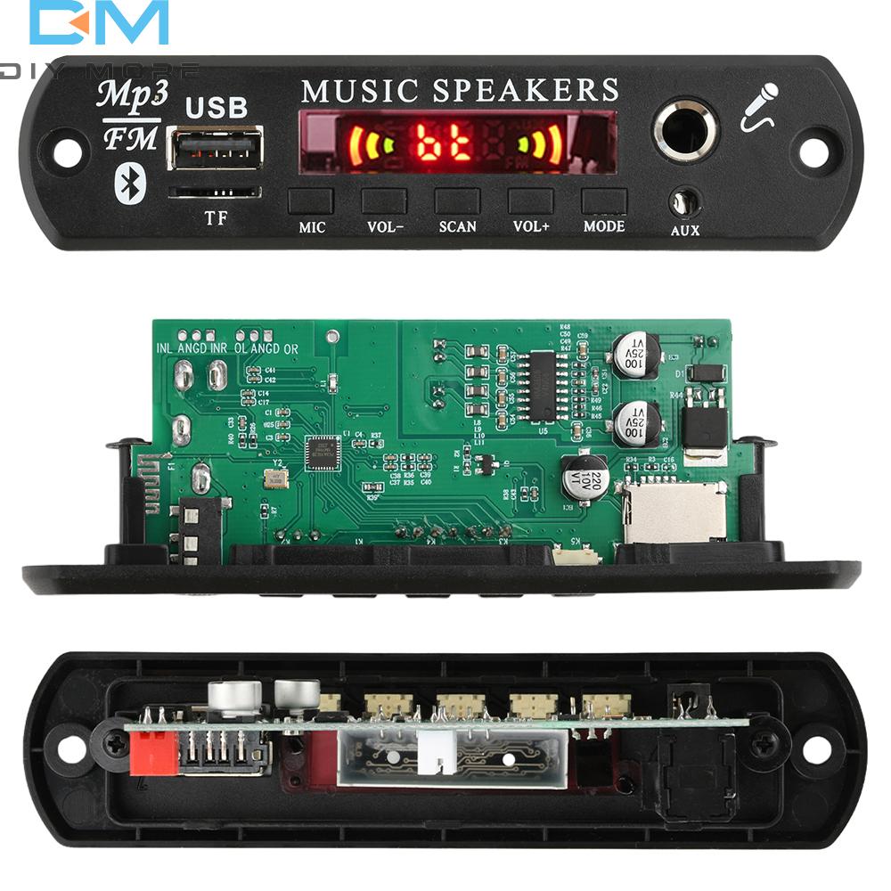 12V Bluetooth 5.3 MP3/WAV/FLAC/APE Decoder Board 30W+30W Car Audio USB TF FM Radio Module MP3 Bluetooth Music Player
