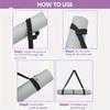 Adjustable Yoga Mat Storage Strap with Thickened Carrier - Multi-Purpose Fitness Strap Suitable for Yoga Mats, Gym Eq
