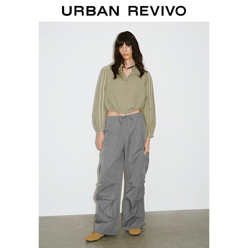 

Женская куртка UR 2025 Осень, цветной блок, полоска, свободного кроя XS-S