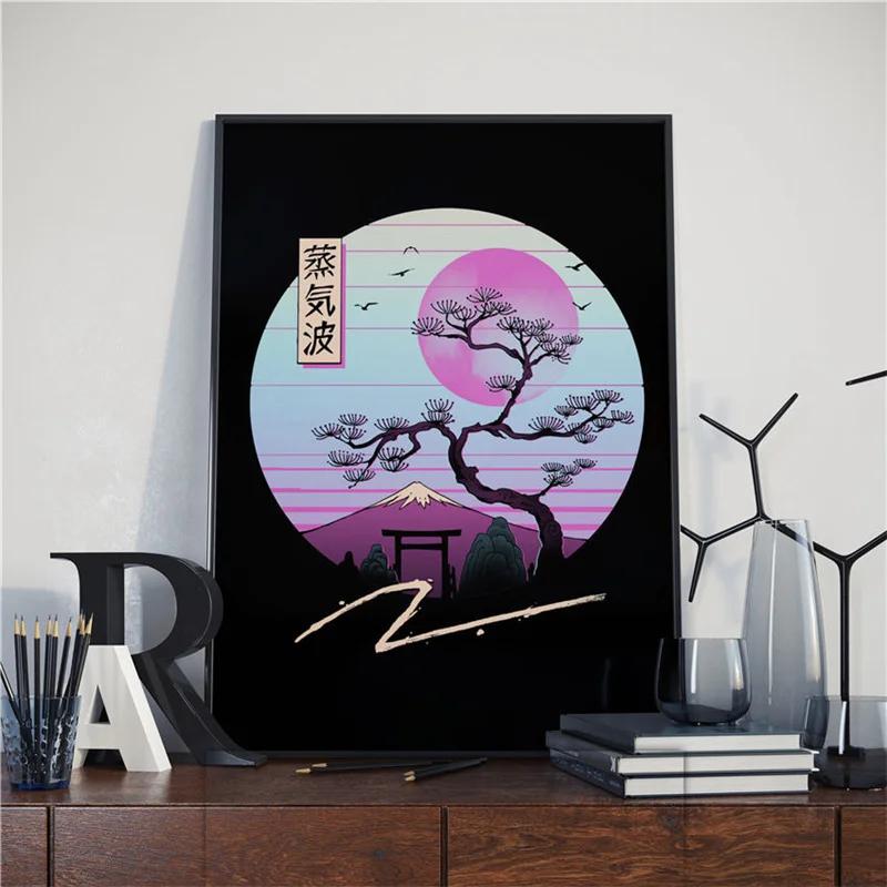 Japanese Samurai Cat Posters and Prints Ramen Nostalgia Quality Cartoon Canvas Paintings Animal Wall Art Pictures for Home Decor