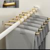 Grip Focused Z Form Trouser Hanger 5 Pack, Metal Closet Rail Holder for Pants Storage and Daily Closet Clothing Order