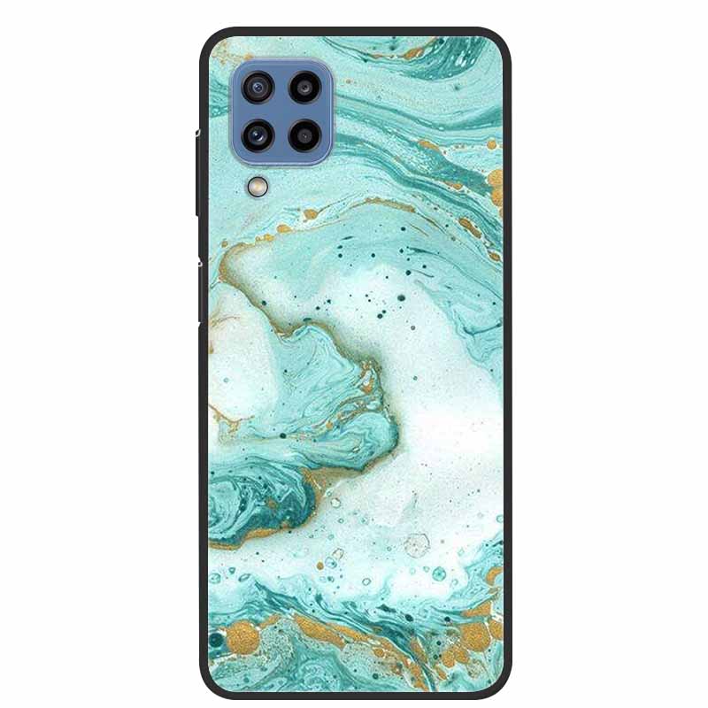 For Samsung Galaxy A12 Case Marble TPU Silicone Soft Phone CoverFor Samsung Galaxy M12 Case Samsung F12 Protector Gift New Para