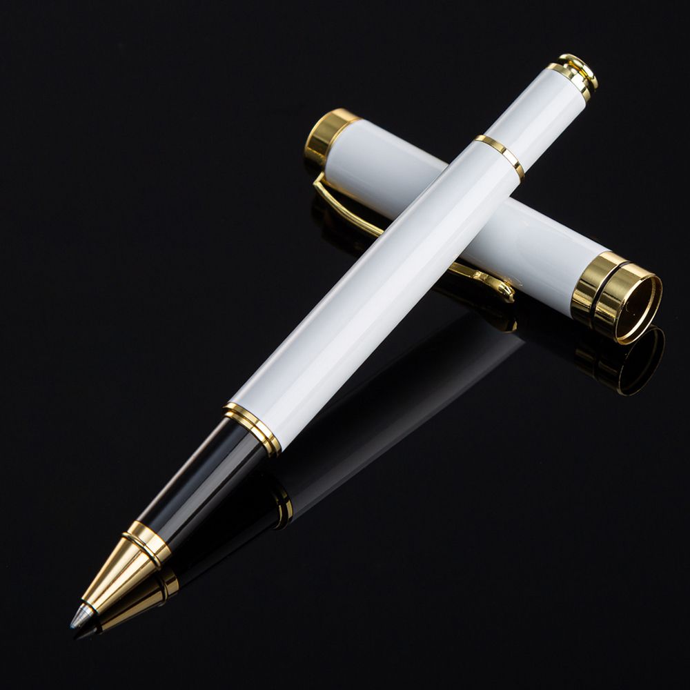 Writing Supplies Business Black Ink Roller Ballpoint Pen Roller Ball Pen Metal Pen Signature Pen