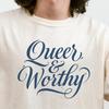 Queer And Worthy - Comfort Colors® 1717 LGBTQ+ Pride T-and Kids Tshirt