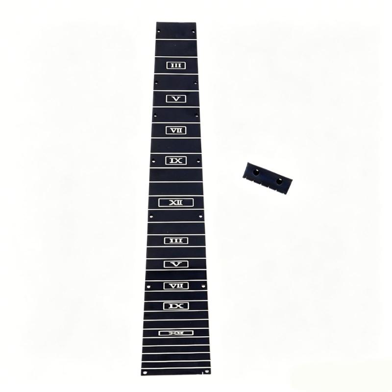 Plastic Guitar Fingerboard And Nut Set Smooth Side Folk Guitar Repair Part For Quick Setup And Long Lasting Use