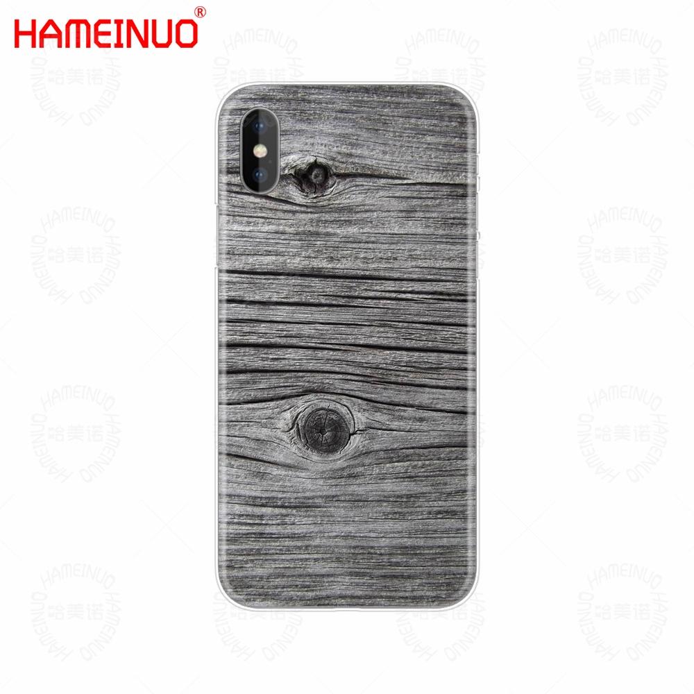 HAMEINUO textur holz Stil handy Abdeckung fall für iphone X 8 7 6 4 4s 5 5s SE 5c 6s plus