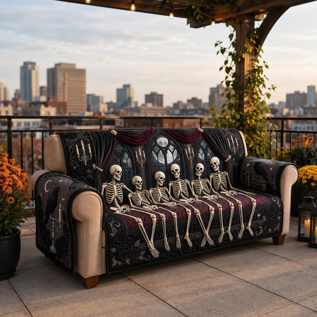 Halloween Pumpkin Sofa Slipcover 72 76 Inches for Couch Living Room Decor