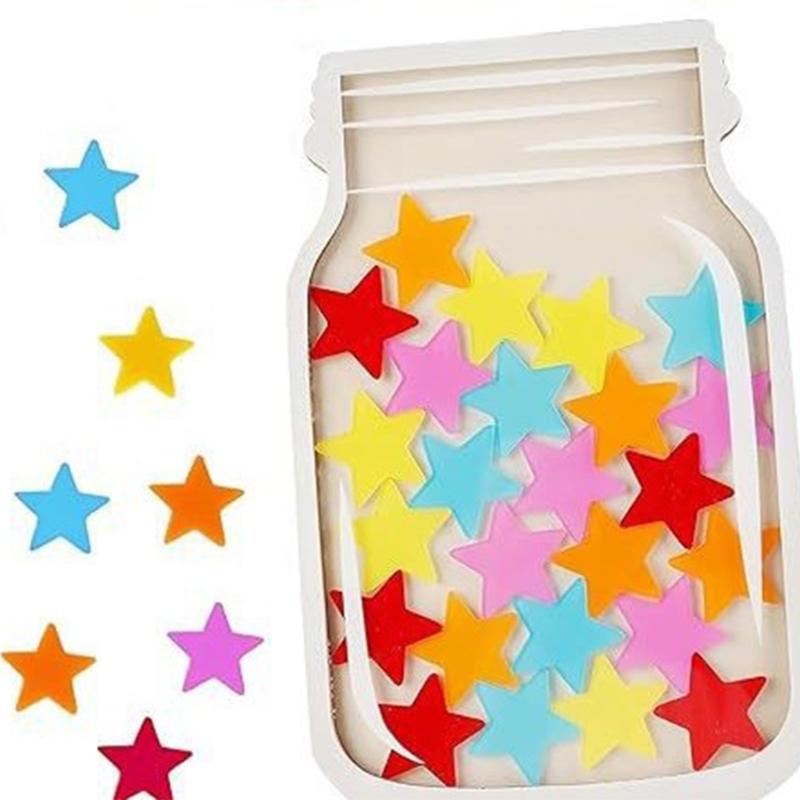 Reward Jar With 30 Star Tokens Good Behavior Jar Potty Training Tool Reward Charts for Children Behaviour