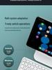 Compatible Bluetooth Keyboard with Magnetic Attachment for iPad, Huawei Phone, and Tablets - Round Key, Touch, and Wireless Charging Features