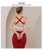 Ruched Yoga Suit Set: Yoga Top, Hip-Lifting High-Waisted Leggings, Fitness Bra