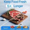 Handheld Vacuum Sealer, Portable Rechargeable Vacuum Sealer for Food with 30 Reusable Vacuum Bags, Strong Suction for Food Storage, Mini Food Saver 5X