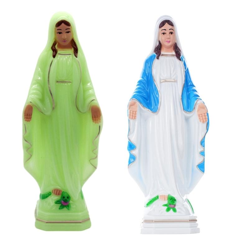 Catholic Statue Sculpture Virgins Mother Marys Statues Figurines Desktop Ornament Our Lady of Blesseds Mother Statues