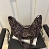 Urban Leopard Print Tote Bag With Zipper Closure For Daily Use