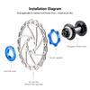 TOOPRE Bike Centerlock to 6 Hole Adapter Bike Hub Center Lock Conversion  6 Bolt Disc Brake Rotor Cycling Accessories