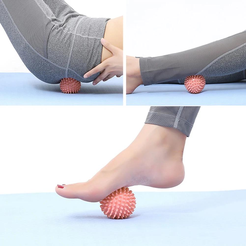 Spiky Massage Ball Spiked Massager Roller High Density Trigger Point Massager Ball 6cm Deep Tissue Roller for Hand Foot Stress