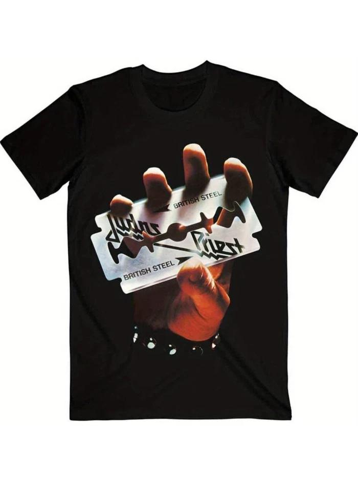 Judas Priest British Steel Classic Rock Metal Album Graphic Soft Cotton Unisex T XXXXL