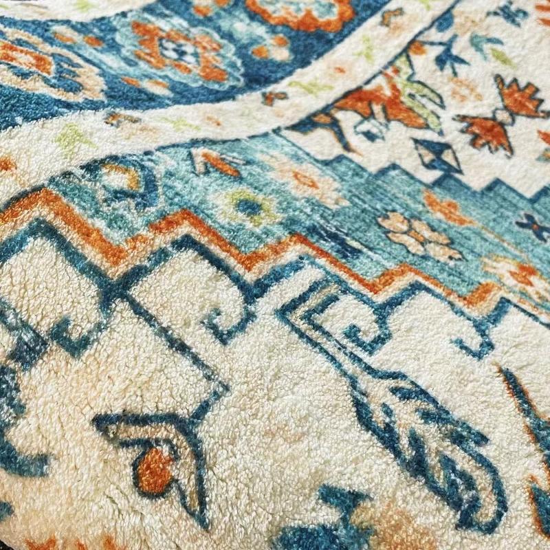 Bohemian Style Rugs for Bedroom Large Carpet Living Room Decoration Retro Carpet Fluffy Soft Lounge Floor Mat Thickend Plush Rug