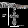 Edelstahl Jesus Kreuz Anhänger Wikinger Halskette Herren Schild Drachentöter Amulett Anhänger Nikolaus Jugend Schmuck