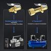 Pack of 1/2 Brass Air Chuck Adapters Locking Feature for Valves Ideal for Travel Kits and Automotive Repair