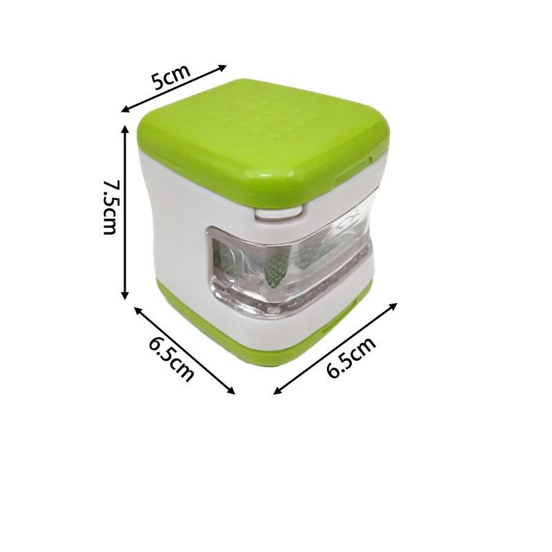 2In1 Mini Garlic Press Chopper Manual Garlic Mincer Slicers Grater With Storage Box Kitchen Fruit Vegetable Toolsols