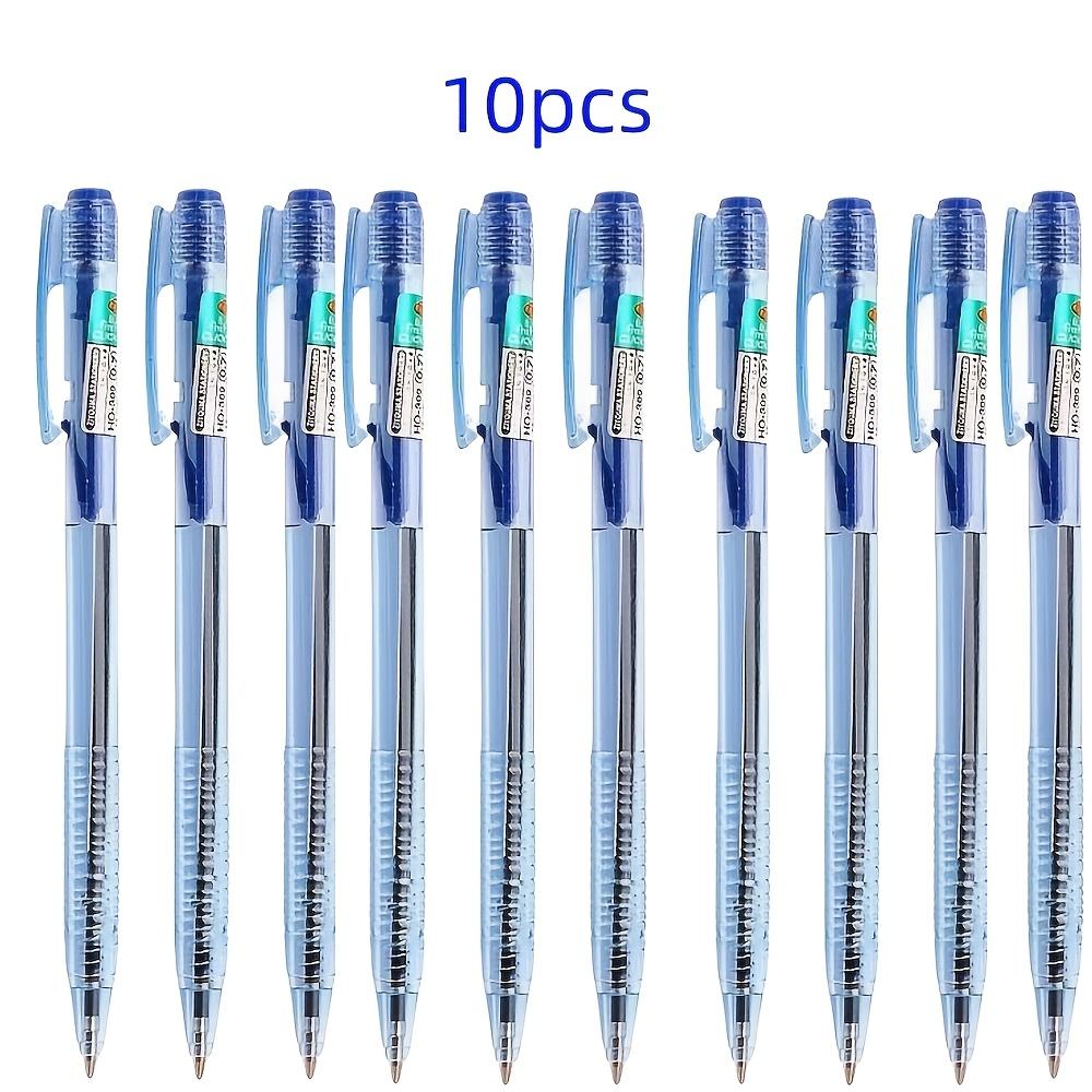 5 Out of 10 Ultra-Minimalist Retractable Ballpoint Pens, Featuring Blue-Black Ink Cartridges And Smooth Writing with a 0.7Mm Tip
