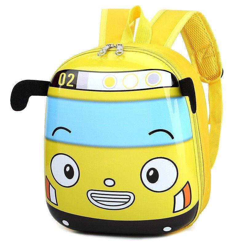 Car Cute Cartoon Printed Backpack Children Backpack Suitable For Outgoing School