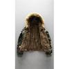 Chaqueta de Invierno con Capucha Camuflaje para Hombre - Doble Cara, con Borrego, Gruesa y Cálida