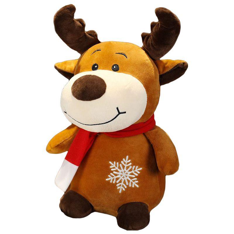 Cute And Cuddly Christmas Plush Santa Elk Snowman Doll Ideal For Holiday Decor