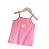 Summer Girls Cotton Cartoon Camisole Thin Breathable Sleeveless Vest Kids Underwear Top