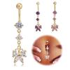 Bauchnabelringe Bauchnabelpiercing Stäbe für Schmetterlingsglocke Bauchnabelpiercing Stange Piercing
