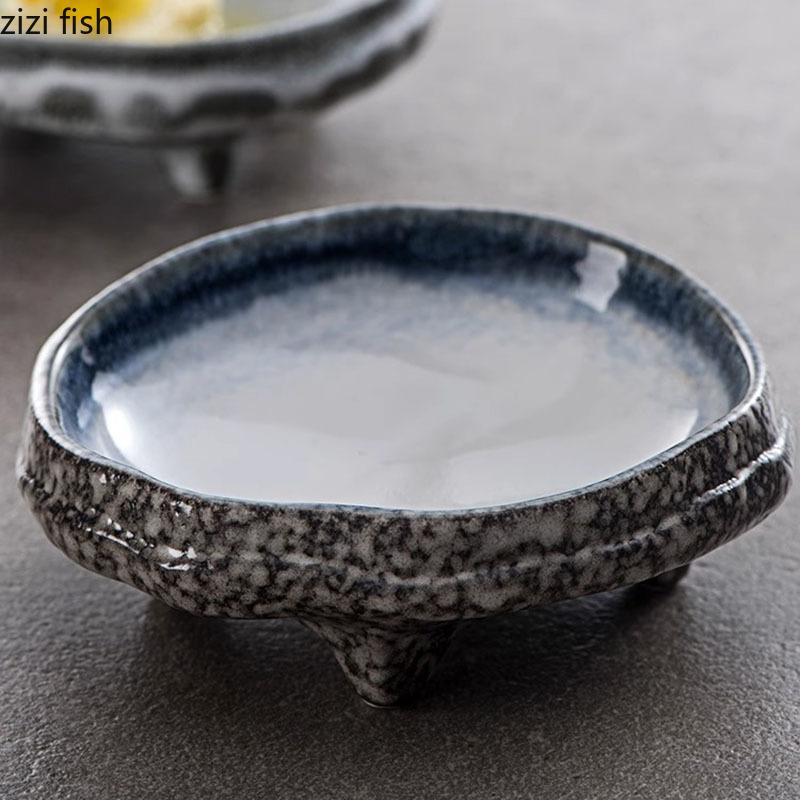 Creative Ceramic High Foot Dinner Plate Dessert Plate Snack Plate Salad Plates Spaghetti Plates Restaurant Specialty Tableware