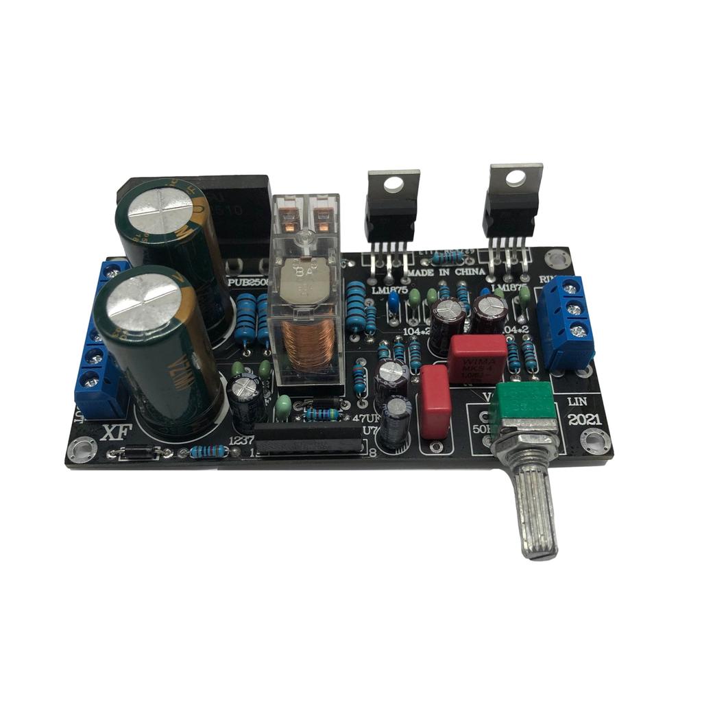 1pc LM1875T Audio Board 2.0 Dual Channel With Speaker Protection Volume Control For DIY Audio Instrument Parts