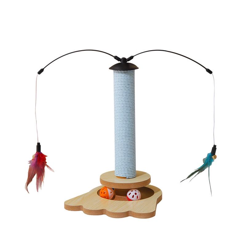 Cat Turntable Teaser Toy with Pillar