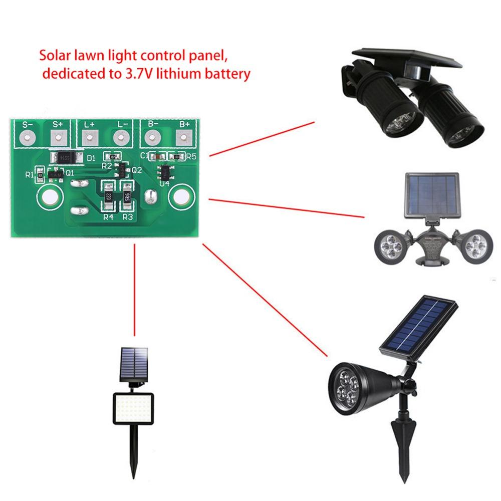 For 3.7V Lithium Battery Solar Lawn Lamp Control Board Solar Lamp Circuit Board Garden Lighting