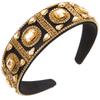 New Bright Heavy Industry Baroque Colorful Crystals Headband Women's High Quality Retro Dance Club Hair Accessories