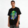 Trendy Alien Vacationer Fun Print Casual Short Sleeve T-Shirt Pure cotton T-shirt