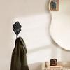 Bathroom Wall Hooks, Vintage European-Style Bronze Rose Pattern Zinc Hooks Suitable