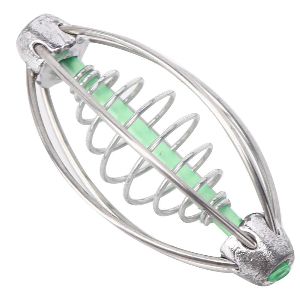 10ks Nerezové pružinové rybářské krmítko Držák klece na návnadu Příslušenství s přívěskem